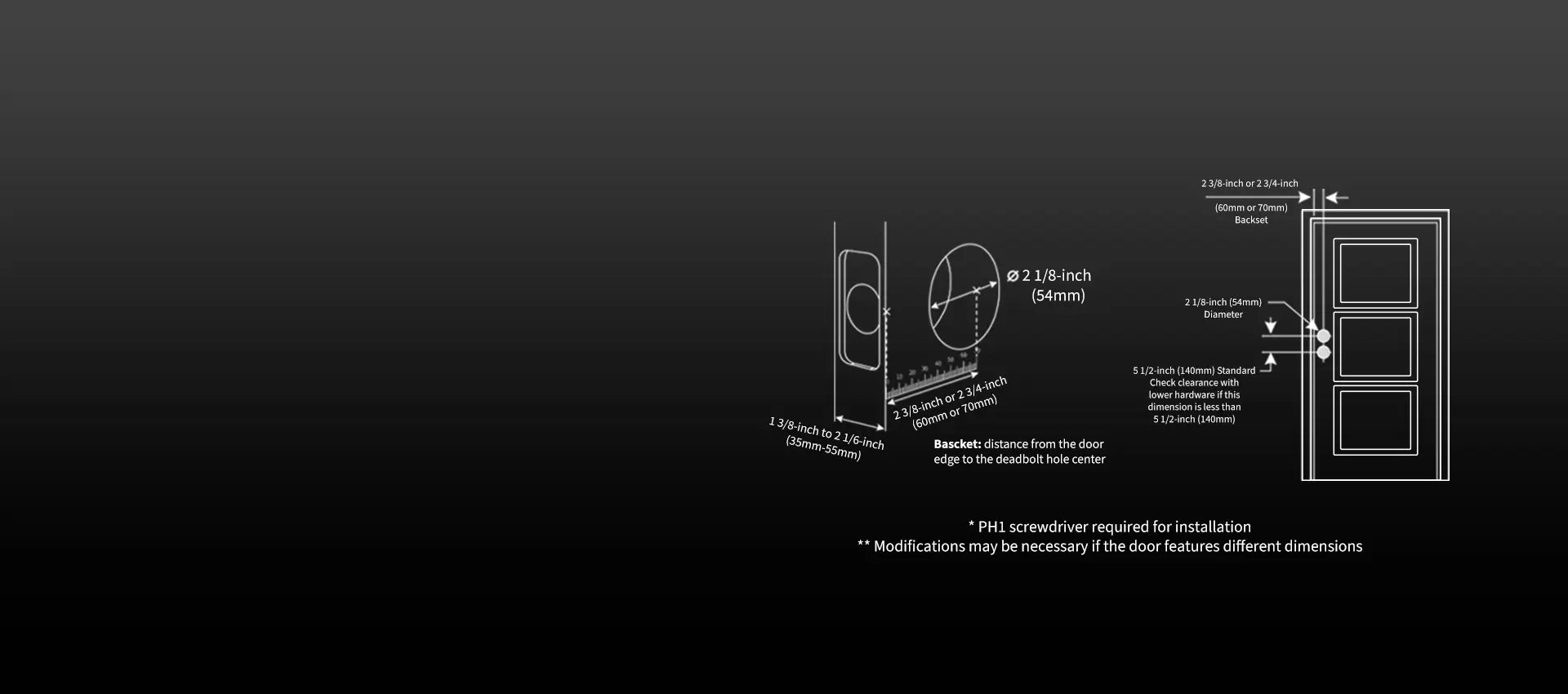 Aqara Smart lock U50 - installation Requirements