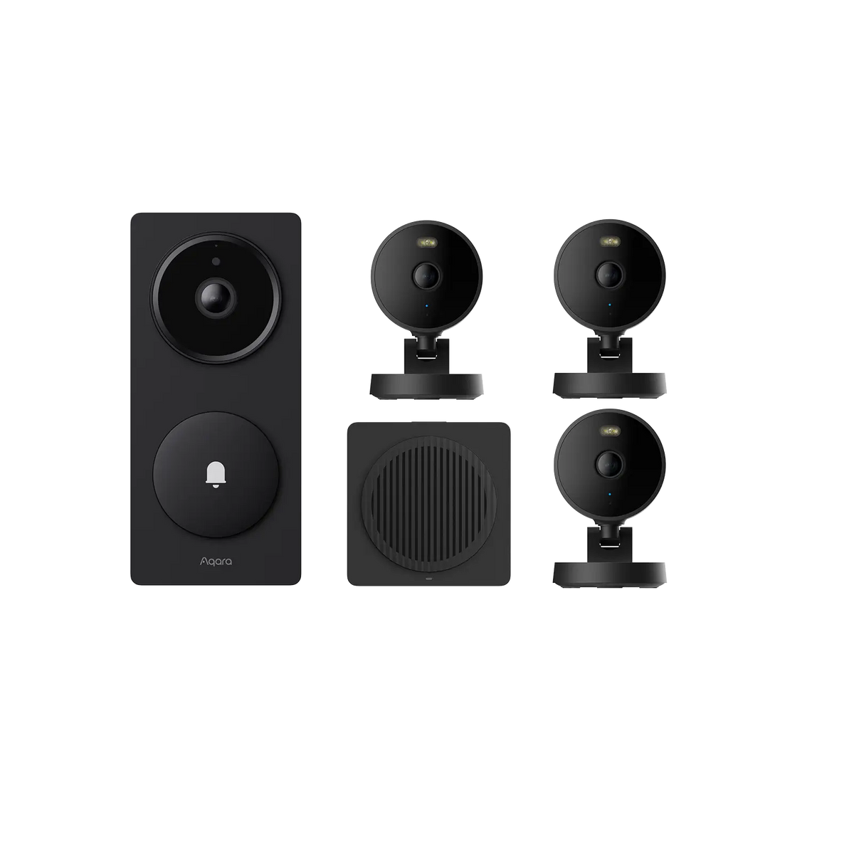 【新品・未使用】Aqara Doorbell Camera Hub G410 G4 Doorbell & 3x E1 2K Indoor/Outdoor Cameras (Full Matter & Apple