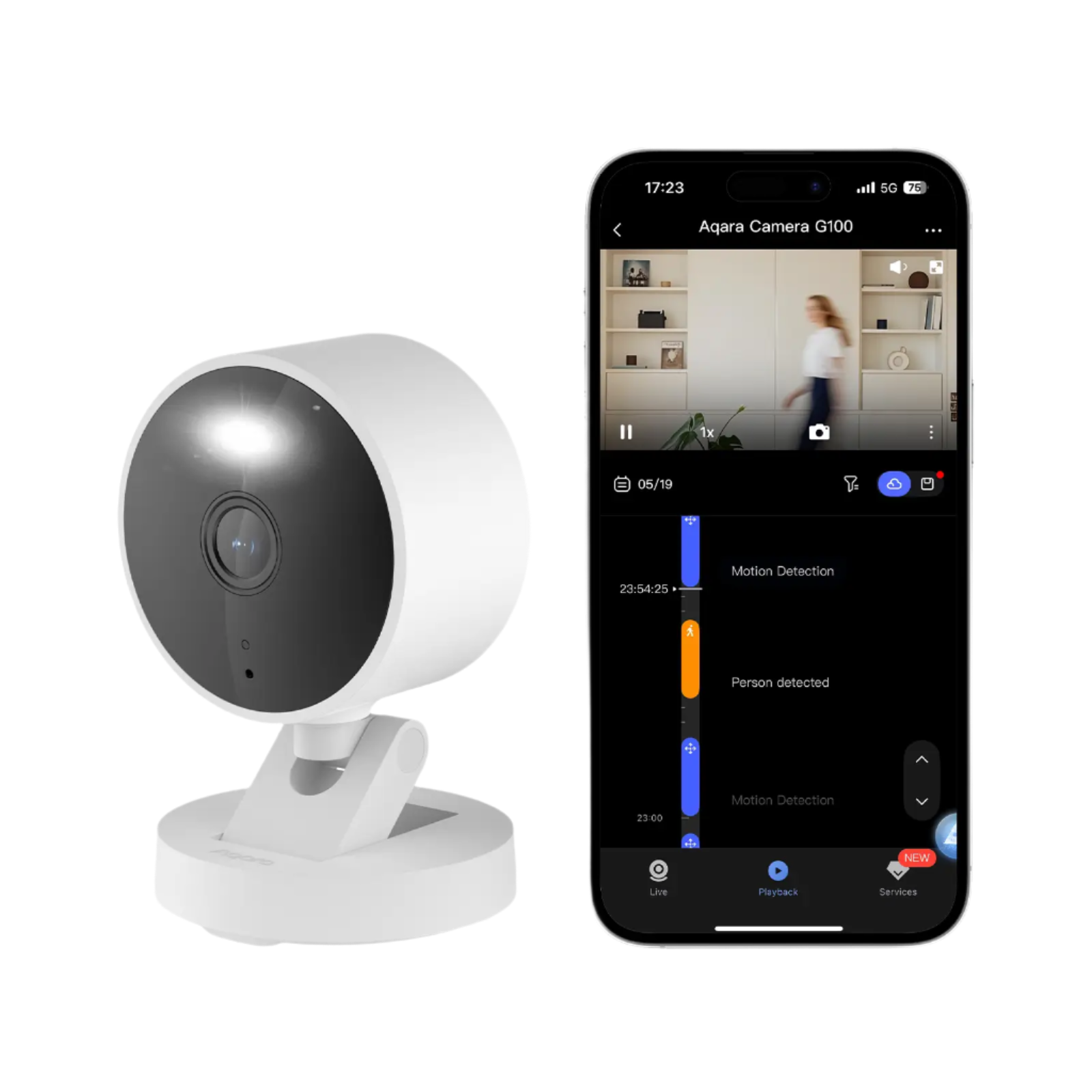 Aqara Camera G100, representing modern smart sensor integration in homes