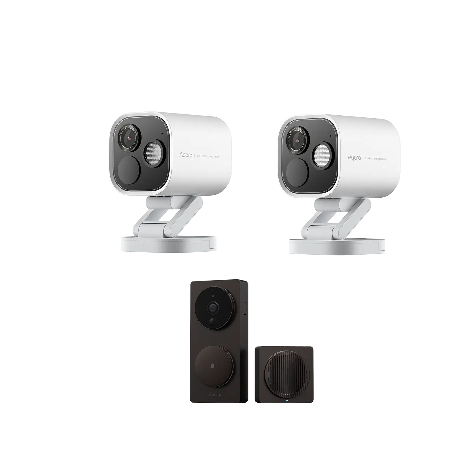 Aqara 360° Home Security Kit: Video Doorbell G4 with 2-Pack