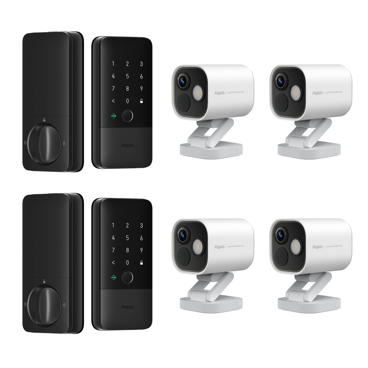 Smart Lock U400 (2 Pack) + Camera Hub G5 Pro (4 Pack)