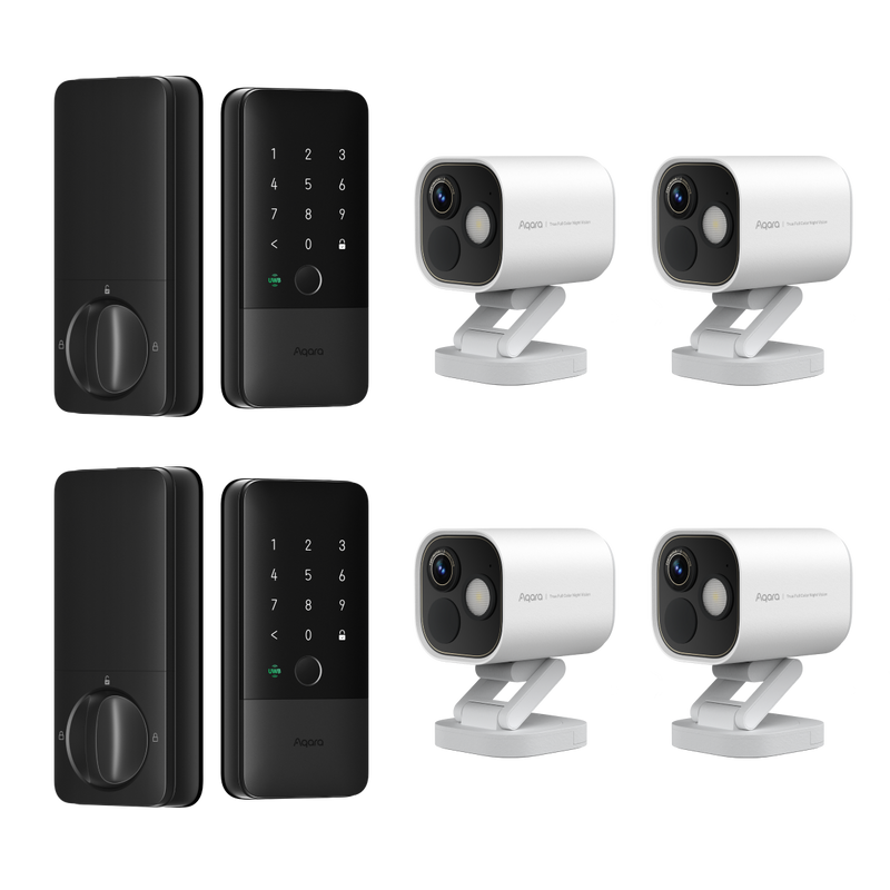 Smart Lock U400 (2 Pack) + Camera Hub G5 Pro (4 Pack)