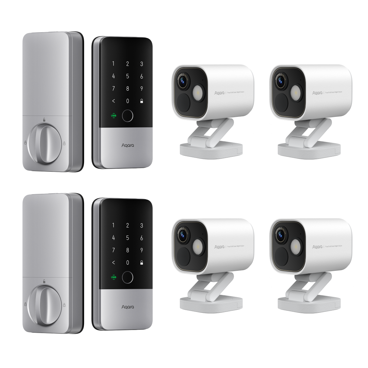 Smart Lock U400 (2 Pack) + Camera Hub G5 Pro (4 Pack)