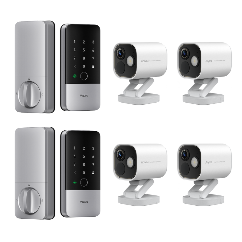 Smart Lock U400 (2 Pack) + Camera Hub G5 Pro (4 Pack)