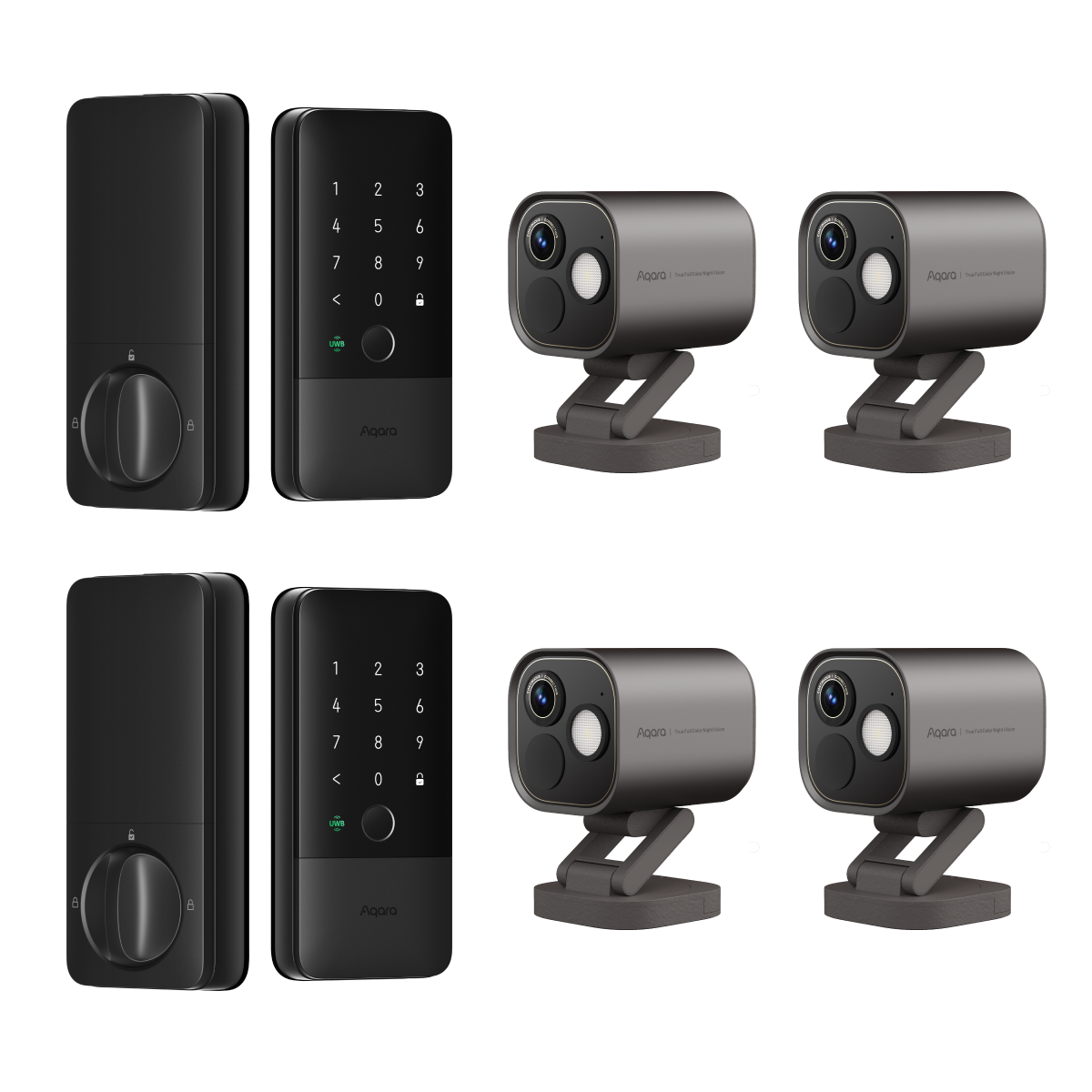 Smart Lock U400 (2 Pack) + Camera Hub G5 Pro (4 Pack)