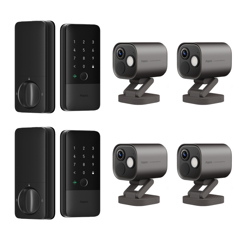 Smart Lock U400 (2 Pack) + Camera Hub G5 Pro (4 Pack)