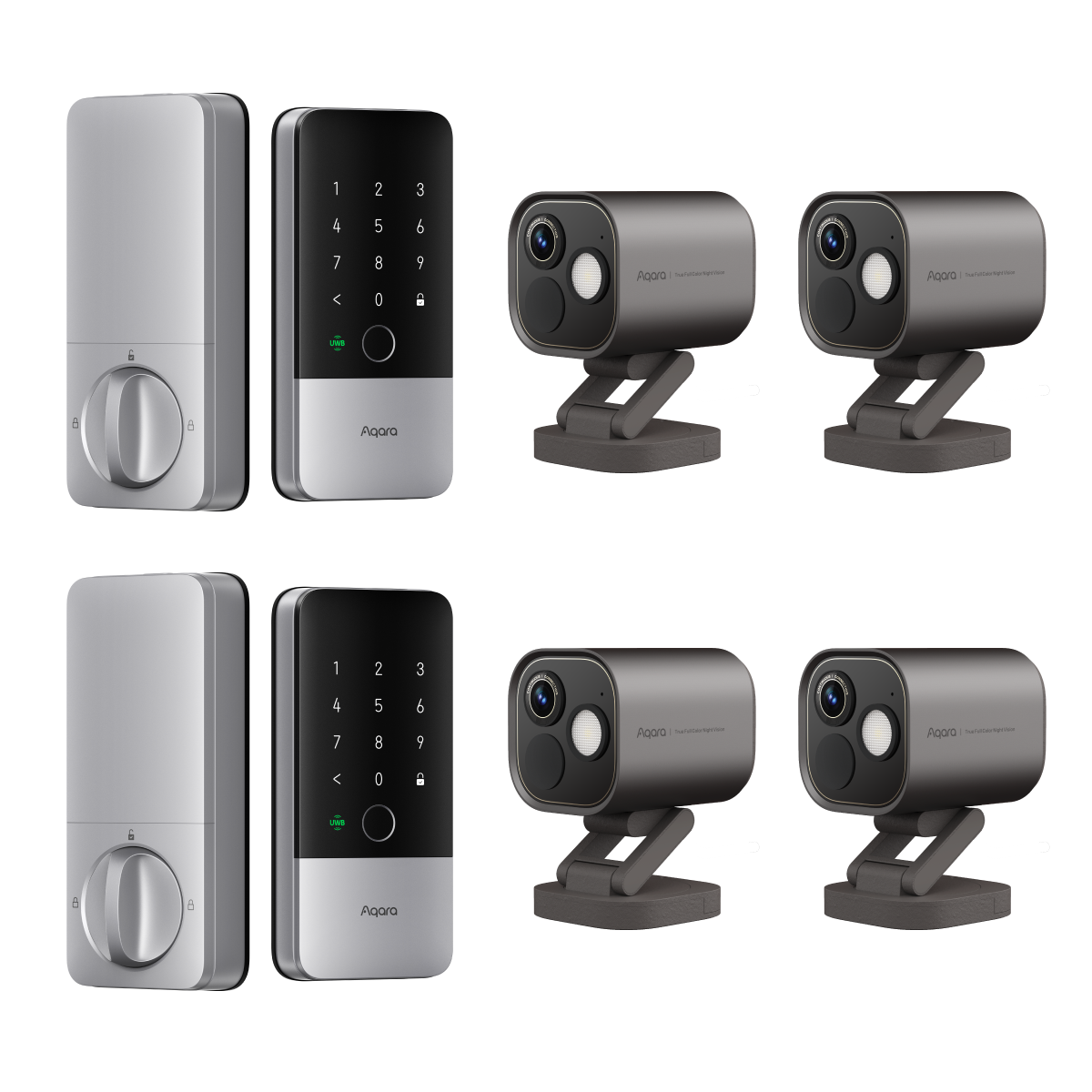 Smart Lock U400 (2 Pack) + Camera Hub G5 Pro (4 Pack)