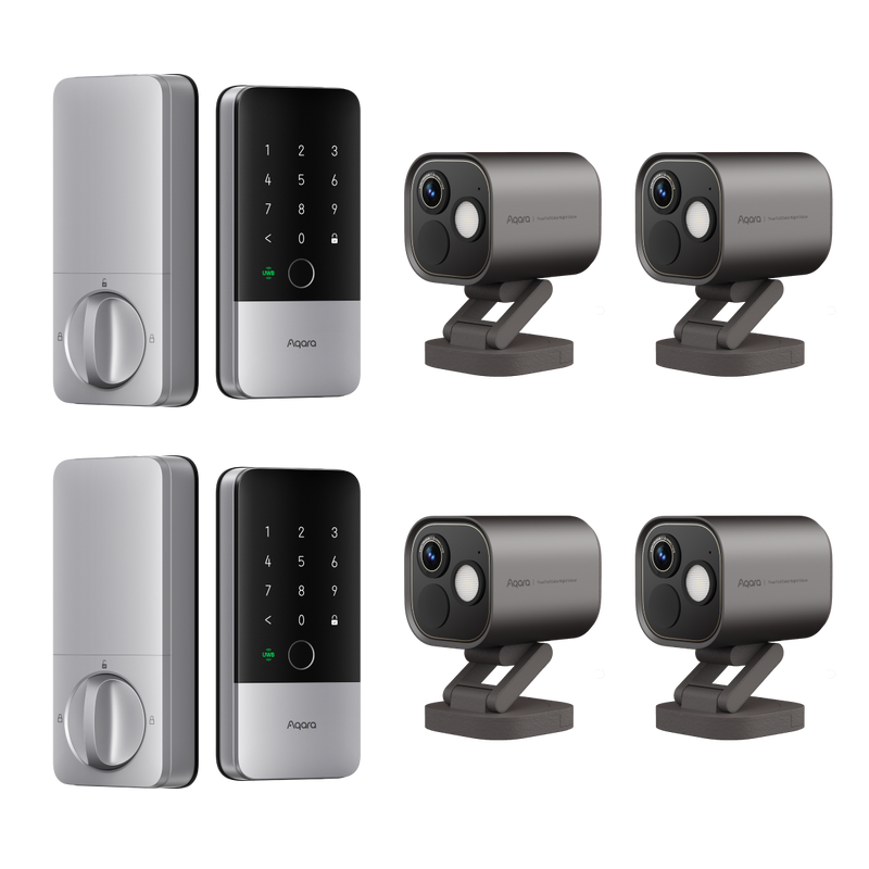 Smart Lock U400 (2 Pack) + Camera Hub G5 Pro (4 Pack)