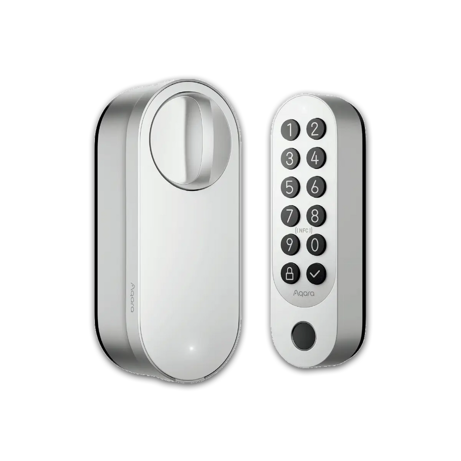 Aqara Smart Lock U200 with Fingerprint Keypad, Matter over Thread, Silver