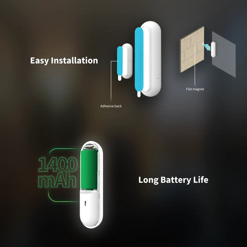 Aqara Door and Window Sensor P2 Advanced Matter Support Home Security Solution