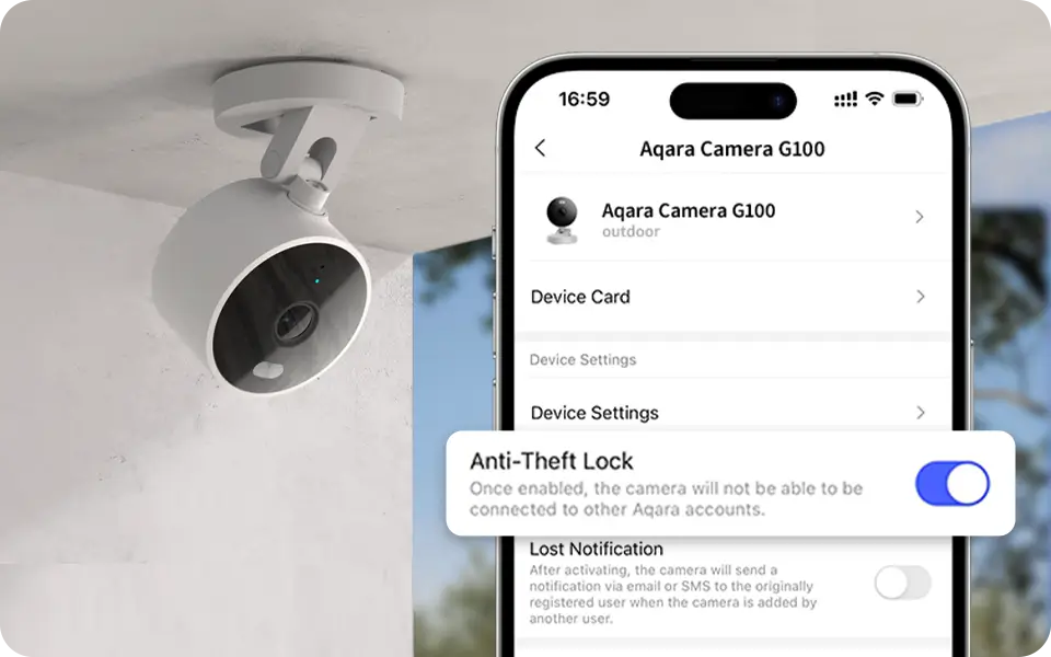 Aqara G100 2K Indoor/Outdoor Security Wi-Fi Security Camera, HomeKit Secure Video, 2-Way Audio, Color/IR Night Vision, AI Detection, 140° FOV, WiFi 6, Supports HomeKit, Alexa, Google and IFTTT, Black