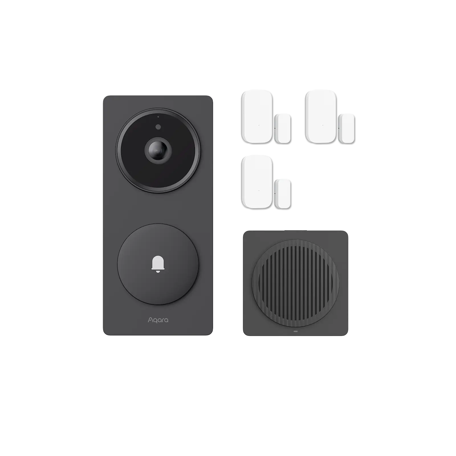 Doorbell Camera Hub G410 and Door and Window Sensor 3 Pack