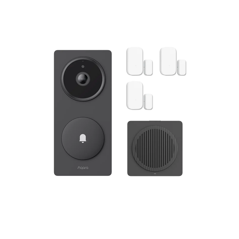 Doorbell Camera Hub G410 and Door and Window Sensor 3 Pack