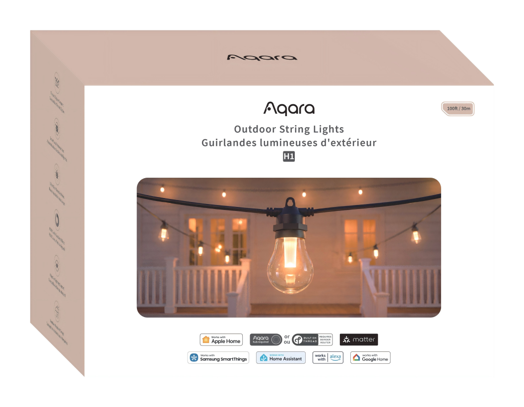 Outdoor String Lights H1 (100ft)