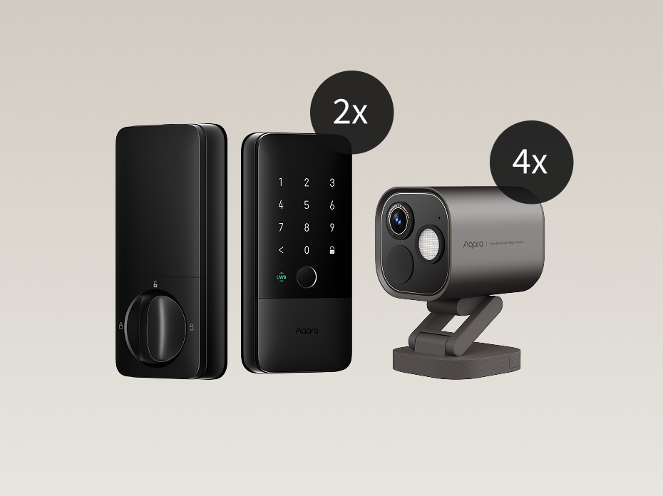 Smart Lock U400 2 Pack and Camera Hub G5 Pro 4 Pack