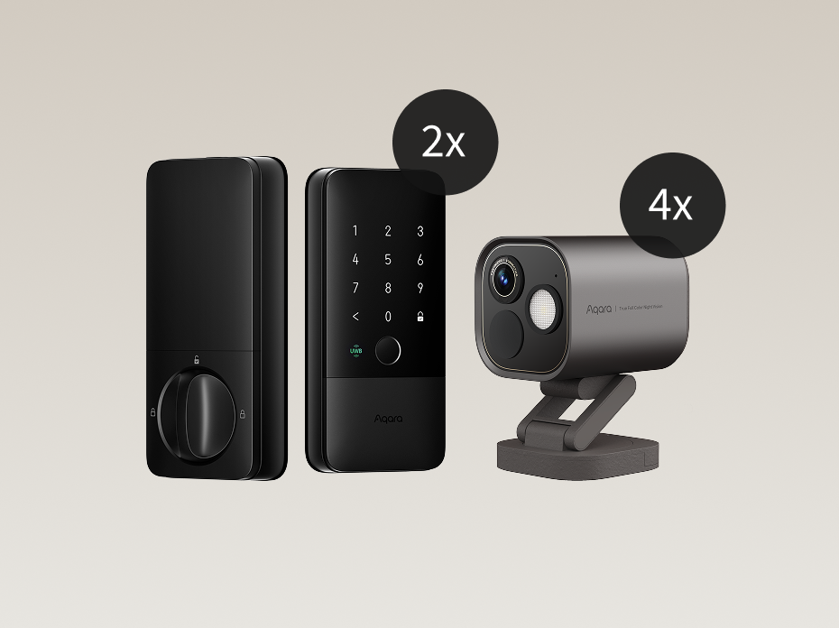 Smart Lock U400 2 Pack and Camera Hub G5 Pro 4 Pack